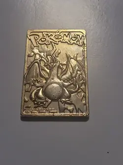 1999 Charizard Pokemon Nintendo Gold Medallion Plated - Image 1