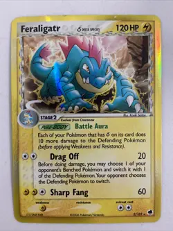 Pokemon TCG Feraligatr EX Dragon Frontiers 2/101 Holo Holo Rare - Image 1
