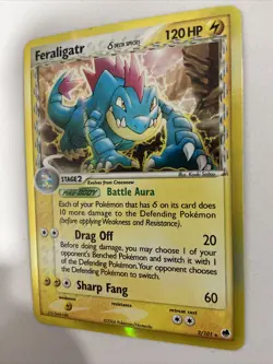 Pokemon TCG Feraligatr EX Dragon Frontiers 2/101 Holo Holo Rare - Image 2