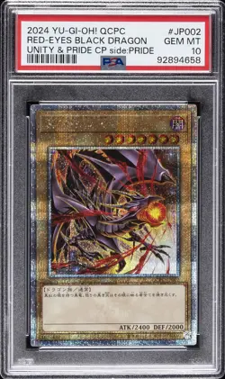 2024 YU-GI-OH! JAPANESE QCPC #JP002 RED-EYES BLACK DRAGON PSA 10 - Image 1