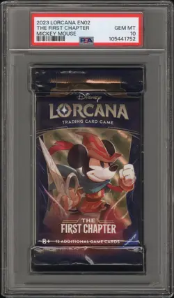 Mickey Mouse En02 - Lorcana The First Chapter Pack - Foil - Lorcana - PSA 10 - Image 1