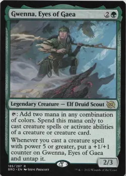 Gwenna, Eyes of Gaea - The Brothers' War RARE MtG TCG Card # 185 - Image 1