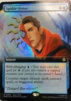 Spider-Sense - (Buy-A-Box) RARE FOIL 0284 SPM Spider-Man MTG TCG Card - Image 1