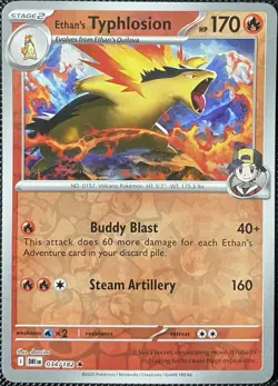 Ethan's Typhlosion 034/182 Sv10: Destined Rivals Reverse Holo - Pokemon Card - Image 1