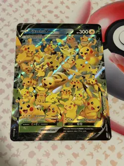 Pikachu V Union SWSH141 Holo Ultra Rare JUMBO Black Star Promo Pokemon Cards NM - Image 1
