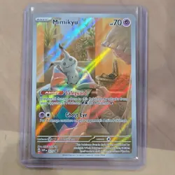 Mimikyu SVP 075 Full Art Promo Holo Pokemon Card NM Scarlet & Violet - Image 1