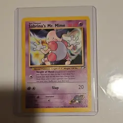 Pokemon Gym Challenge 7 Card Lot - Brock's Rhydon, Lt. Surge's Pikachu, Sabrina… - Image 3