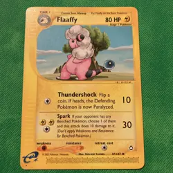 Pokemon Card - Aquapolis 47/147 - Flaaffy Uncommon LP Excellent - Image 1