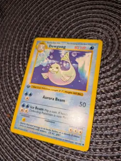 Pokemon Card - Dewgong Base Set (Shadowless) 25/102 Uncommon 1st Edition - Image 2