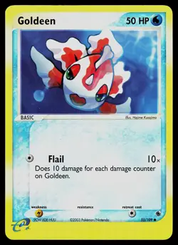 Pokemon Card - Goldeen Ruby and Sapphire 55/109 Common Reverse Holo - Image 1