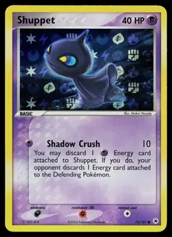Pokemon Card - Shuppet Hidden Legends 72/101 Common Reverse Holo - Image 1