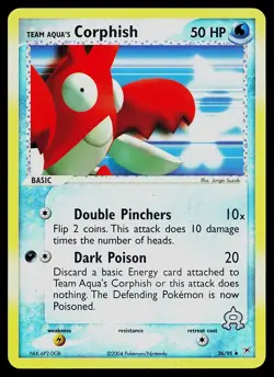 Pokemon Card - Team Aqua's Corphish Team Magma vs Team Aqua 26/95 Reverse Holo - Image 1