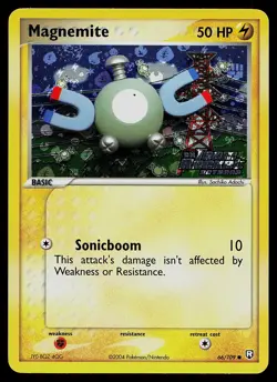 Pokemon Card - Magnemite Team Rocket Returns 66/109 Common Reverse Holo STAMPED - Image 1