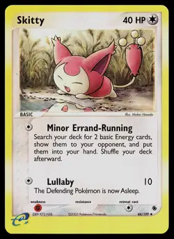 Pokemon Card - Skitty Ruby and Sapphire 44/109 Uncommon Reverse Holo - Image 1