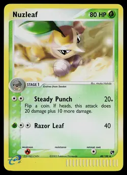 Pokemon Card - Nuzleaf Sandstorm 48/100 Uncommon Reverse Holo - Image 1
