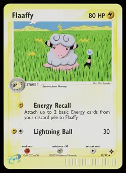 Pokemon Card - Flaaffy Dragon 27/97 Reverse Holo Uncommon - Image 1