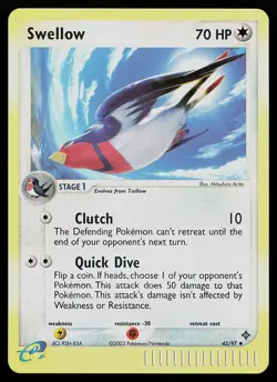 Pokemon Card - Swellow Dragon 45/97 Reverse Holo Uncommon - Image 1