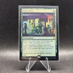 Ninja Pizza Commander: Teenage Mutant Ninja Turtles MTG (Surge Foil) Near Mint - Image 1