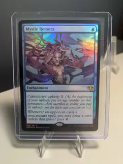 MTG FOIL Mystic Remora Dominaria Remastered DMR #59 NM Magic the Gathering - Image 1