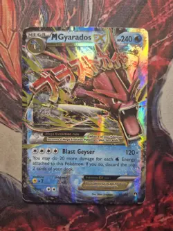 Pokemon M Gyarados EX Ultra Rare Breakpoint Holo HP/DMG 27/122 - Image 1