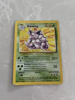 Pokemon TCG Nidoking Base Set 11/102 Holo Unlimited Holo Rare Italian - Image 1