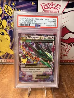 2021 POKEMON CELEBRATIONS CLASSIC RAYQUAZA EX PSA 10 76/108 Roaring Skies - Image 1