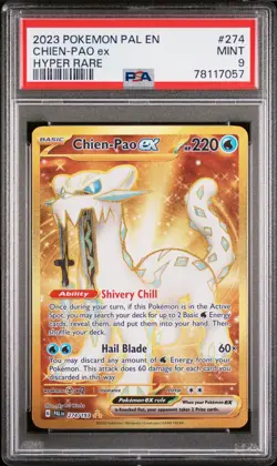 MINT✨ 2023 Pokemon Paldea Evolved Chien-Pao EX Hyper Rare #274 PSA 9 - Image 1