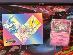 2025 Pokemon Black Star Promo 172 Sylveon Prismatic Evolutions NM/M + Sticker - Image 3