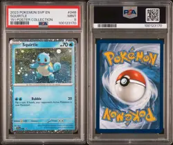 PSA 9 MINT Squirtle 048 Cosmos Holo Promo 151 Poster Collection Pokemon TCG - Image 3