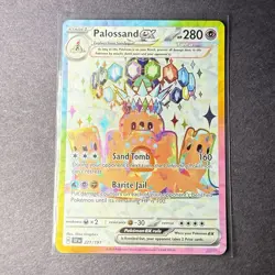 Pokemon Palossand ex 221/191 Sv08: Surging Sparks Ultra Rare Full Art Tera Holo - Image 1