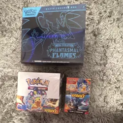 Pokemon TCG Surging Sparks display box, booster bundle, & Phantasmal Flames ETB - Image 1