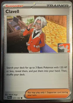 1x Clavell (#177/193) - Holofoil NM Eng Pokemon - Prize Pack Series - Image 1