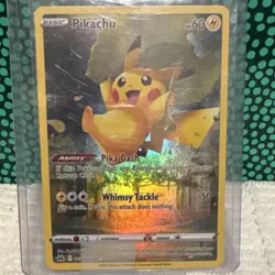 Pokemon Pikachu Ultra Rare Crown Zenith Galarian Gallery GG30/70 Holo 2022 - Image 1