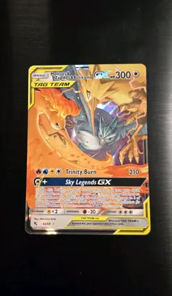 Pokemon Moltres & Zapdos & Articuno GX Hidden Fates 44/68 Ultra Rare Holo - Image 1