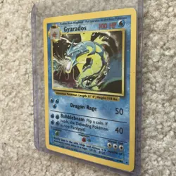 Pokemon Gyarados Base Set Unlimited Holo Rare 6/102 Water Type 1999 English - Image 2