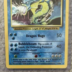 Pokemon Gyarados Base Set Unlimited Holo Rare 6/102 Water Type 1999 English - Image 4
