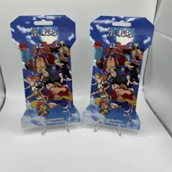 One Piece HOLOGRAPHIC TRADING STICKERS English Sleeved Booster Sealed 5-Pack x2 - Image 1