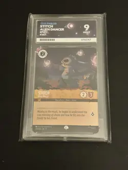 Disney Lorcana Stitch Alien Dancer Epic Ace Graded 9 - Image 1