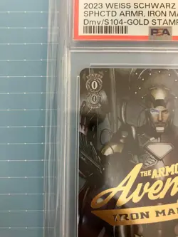 2023 WEISS SCHWARZ JAPANESE IRON MAN GOLD STAMP DMV/S104-058SP GOLD STAMP PSA 10 - Image 2