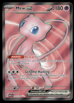Mew EX 193/165 - S&V 151 - Ultra Rare Full Art - Pokemon TCG Card NM - Image 1