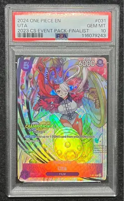 PSA 10 2024 Uta P-031 Championship Event Pack Finlist One Piece Card English - Image 1