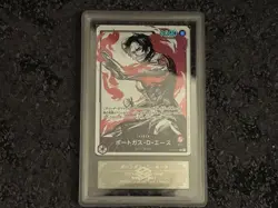 One Piece Card Japanese Portgas D. Ace L Parallel ARS10+ - Image 1