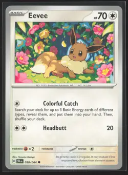 Eevee Common SV: Shrouded Fable 050/064 NM Pokemon Card - Image 1