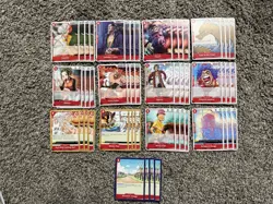 One Piece Card Game OP13 Carrying On His Will Complete Common/Uncommon Playset - Image 1
