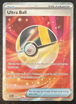 Pokemon Ultra Ball Full Art Holo Trainer-Item Card 264/217 ASC Nintendo - Image 1