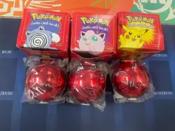1999 Burger King Collectible three Pokemon Ball 23k Gold-plated Trading Cards - Image 1