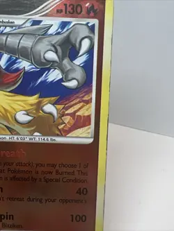 HP+ Blaziken 3/127 Reverse Holo Platinum AUTHENTIC Pokemon Card - Image 3