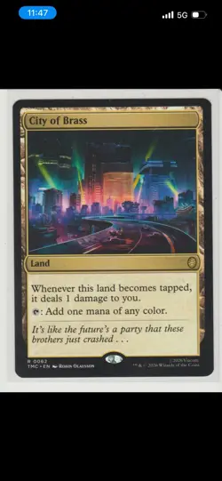 City of Brass - Rare MtG Card TMC 62 - Image 1