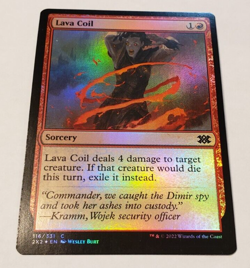 MTG Lava Coil 116 2X2 Double Masters 2022 Foil Common NM x1 - Image 1