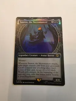 MTG Sauron, the Necromancer *SHOWCASE FOIL* The Lord of the Rings 0310 NM - Image 1